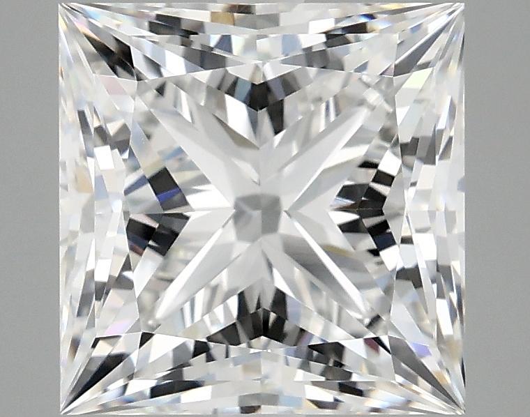 4.19 Carat Princess Shaped Ideal Cut VVS2 IGI Certified Lab Grown Diamond