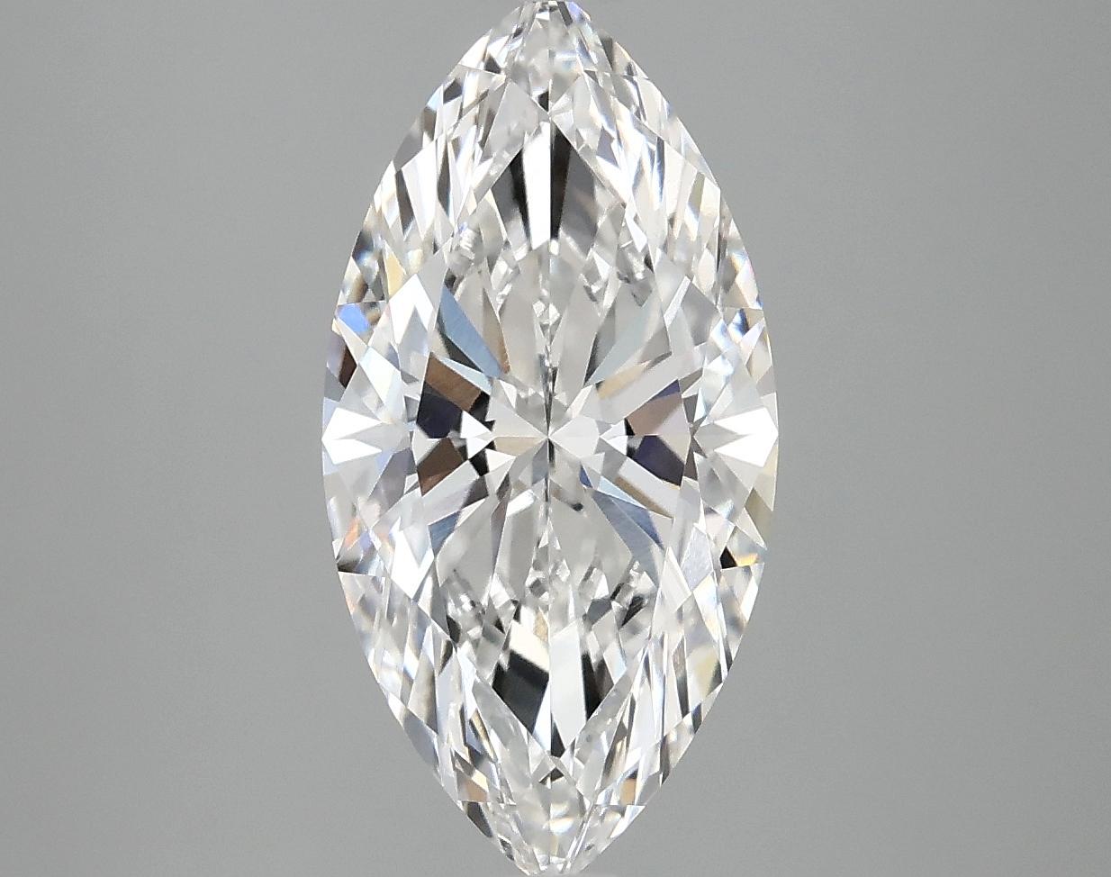 3.07 Carat Marquise Shaped Ideal Cut VVS2 IGI Certified Lab Grown Diamond