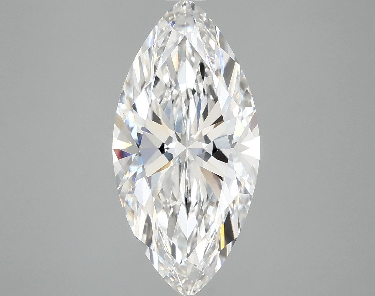 3.01 Carat Marquise Shaped Ideal Cut VVS2 IGI Certified Lab Grown Diamond