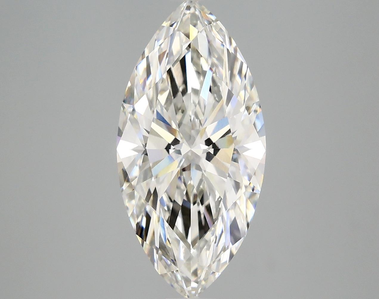 3.06 Carat Marquise Shaped Ideal Cut VVS2 IGI Certified Lab Grown Diamond