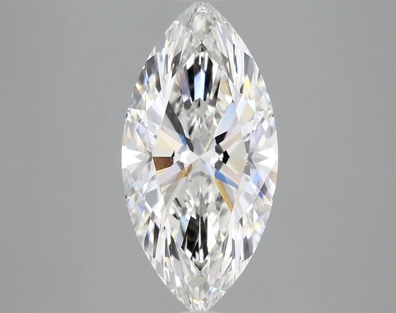 3.02 Carat Marquise Shaped Ideal Cut VVS2 IGI Certified Lab Grown Diamond