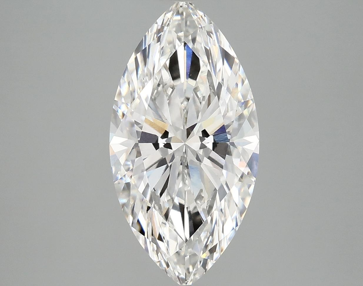 3.08 Carat Marquise Shaped Ideal Cut VVS2 IGI Certified Lab Grown Diamond