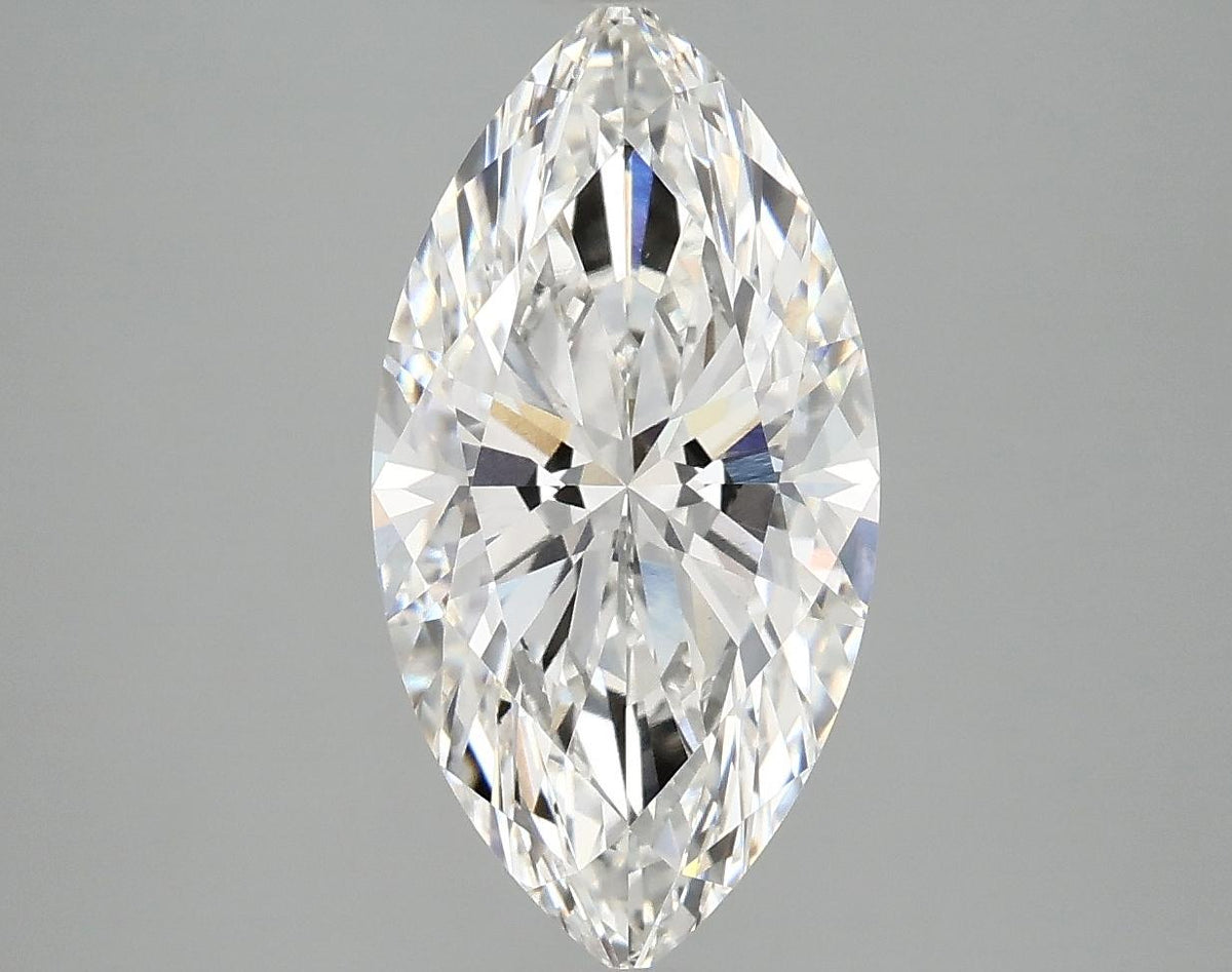 3.08 Carat Marquise Shaped Ideal Cut VVS2 IGI Certified Lab Grown Diamond