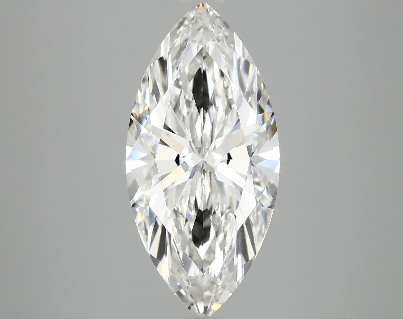 3.02 Carat Marquise Shaped Excellent Cut VVS2 IGI Certified Lab Grown Diamond