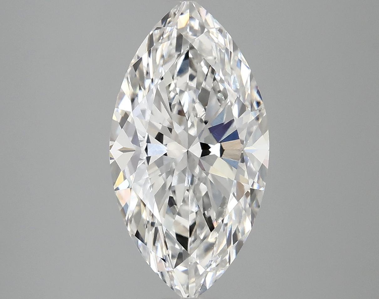 3.05 Carat Marquise Shaped Excellent Cut VVS2 IGI Certified Lab Grown Diamond