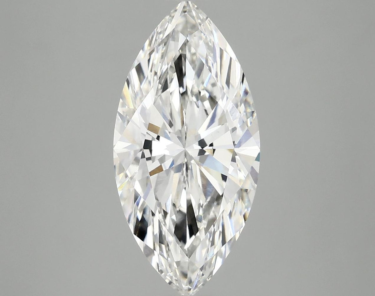 3.05 Carat Marquise Shaped Ideal Cut VVS2 IGI Certified Lab Grown Diamond