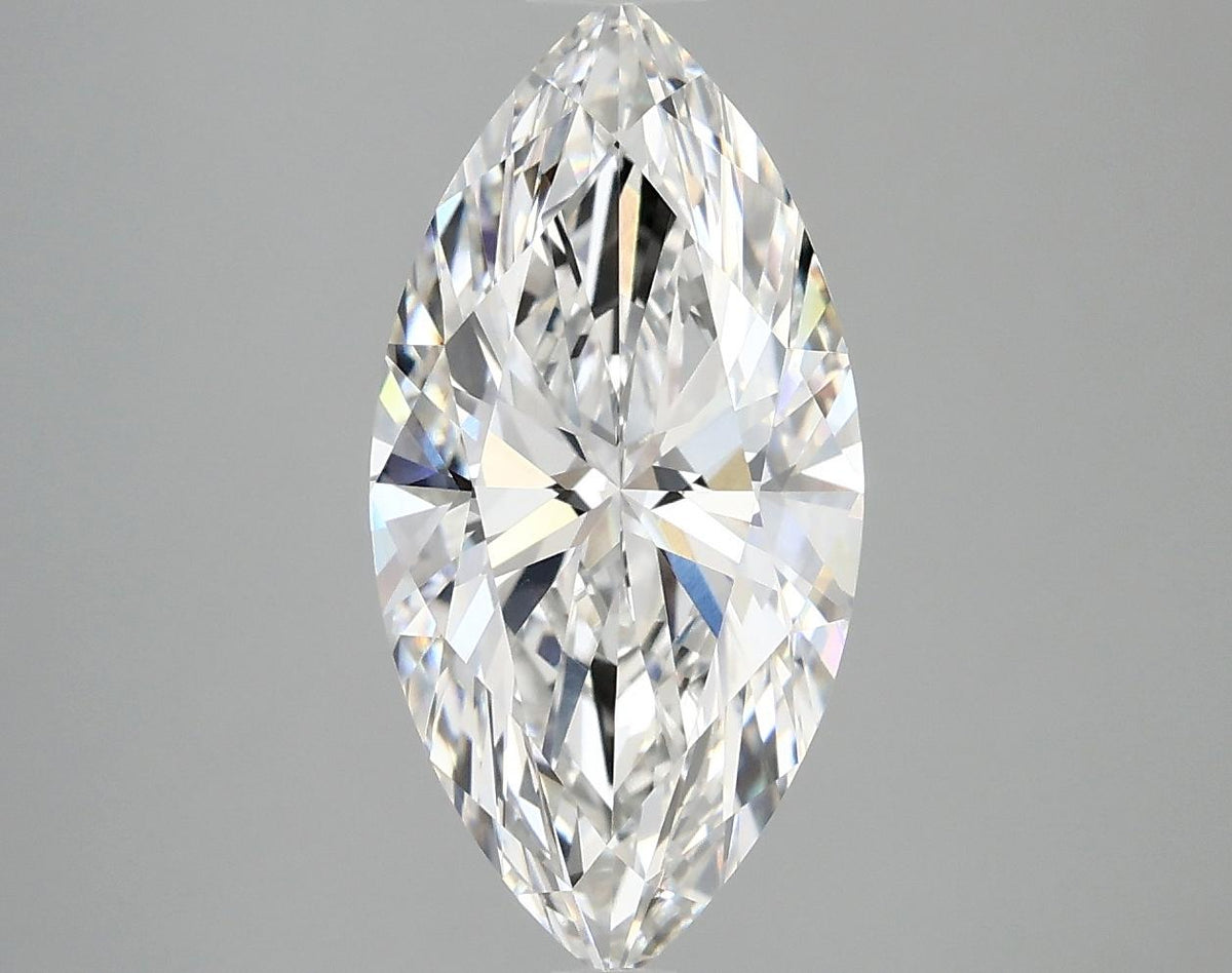 3.09 Carat Marquise Shaped Ideal Cut VVS2 IGI Certified Lab Grown Diamond
