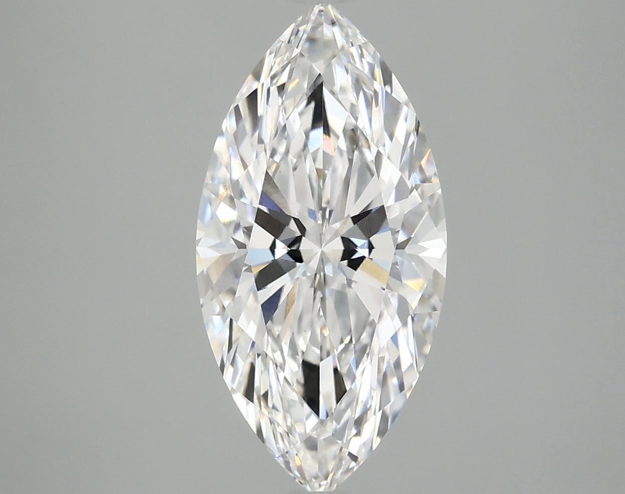 3.05 Carat Marquise Shaped Ideal Cut VVS2 IGI Certified Lab Grown Diamond