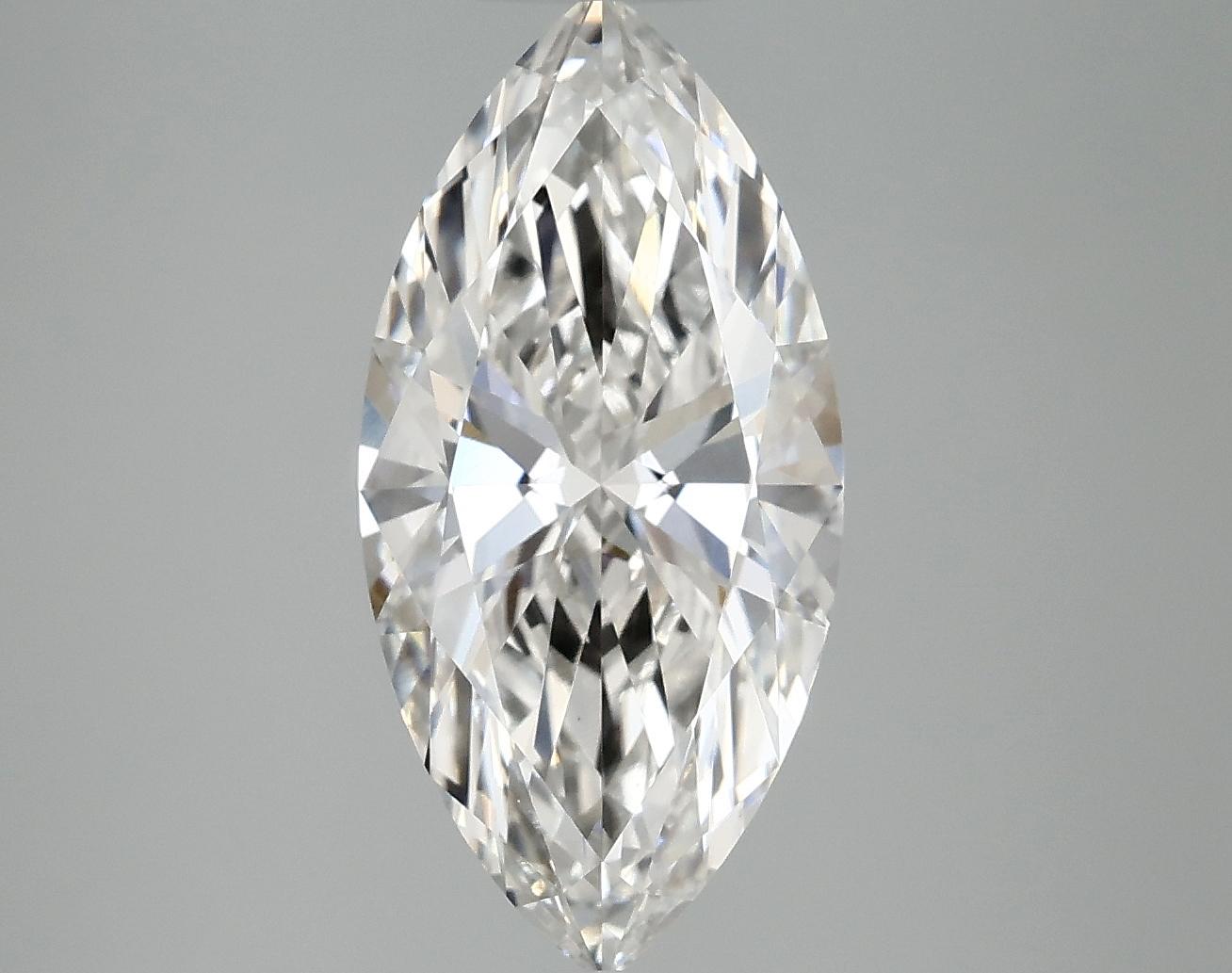 3.0 Carat Marquise Shaped Ideal Cut VVS2 IGI Certified Lab Grown Diamond
