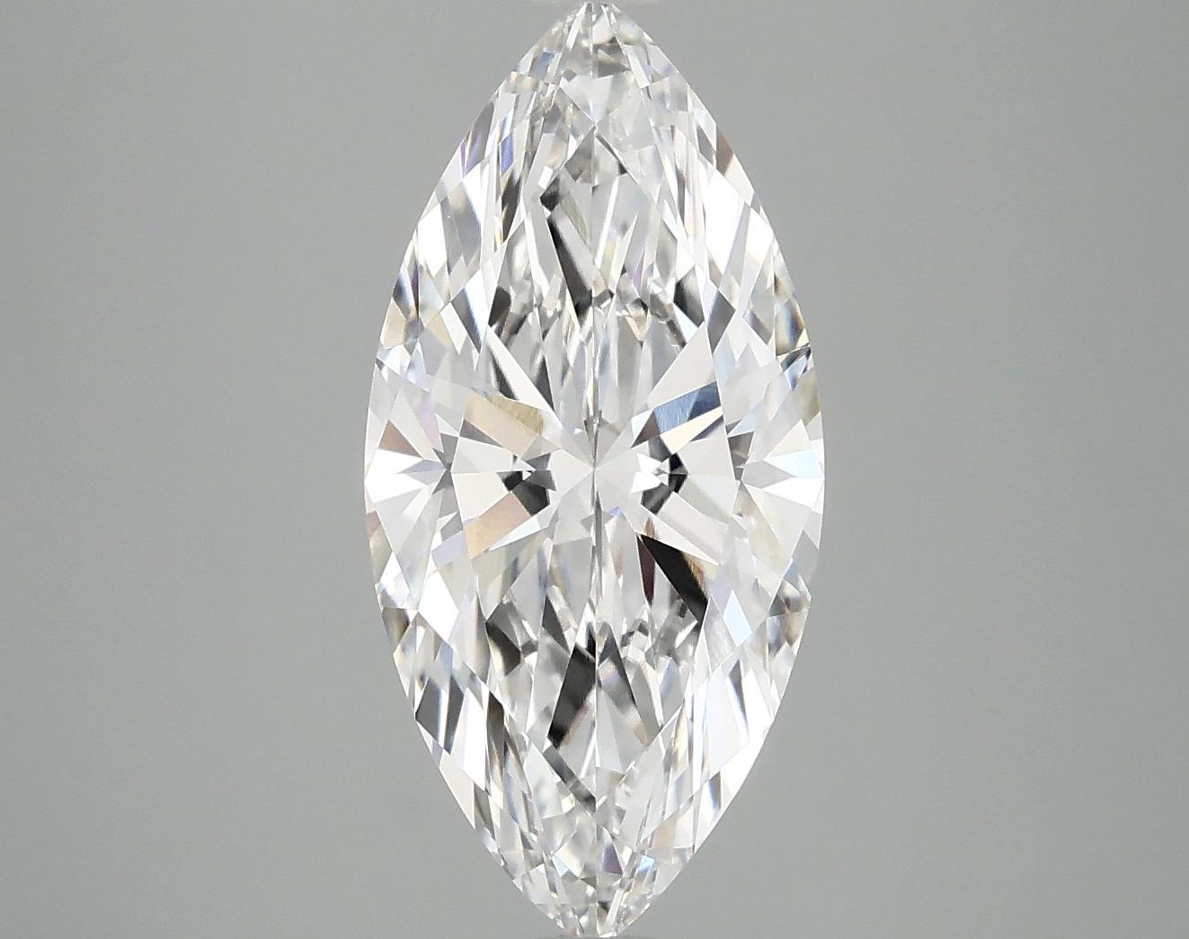 3.1 Carat Marquise Shaped Excellent Cut VVS2 IGI Certified Lab Grown Diamond
