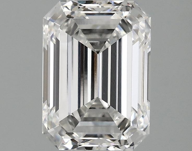2.01 Carat Emerald Shaped Excellent Cut VVS2 IGI Certified Lab Grown Diamond