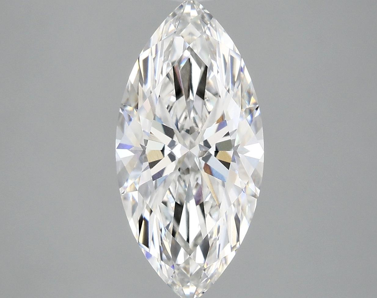 2.58 Carat Marquise Shaped Excellent Cut VVS2 IGI Certified Lab Grown Diamond