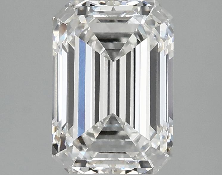 2.08 Carat Emerald Shaped Ideal Cut VVS2 IGI Certified Lab Grown Diamond
