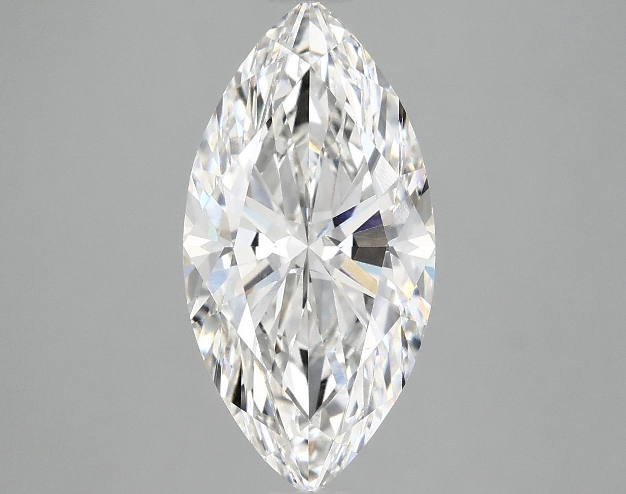3.06 Carat Marquise Shaped Ideal Cut VVS2 IGI Certified Lab Grown Diamond