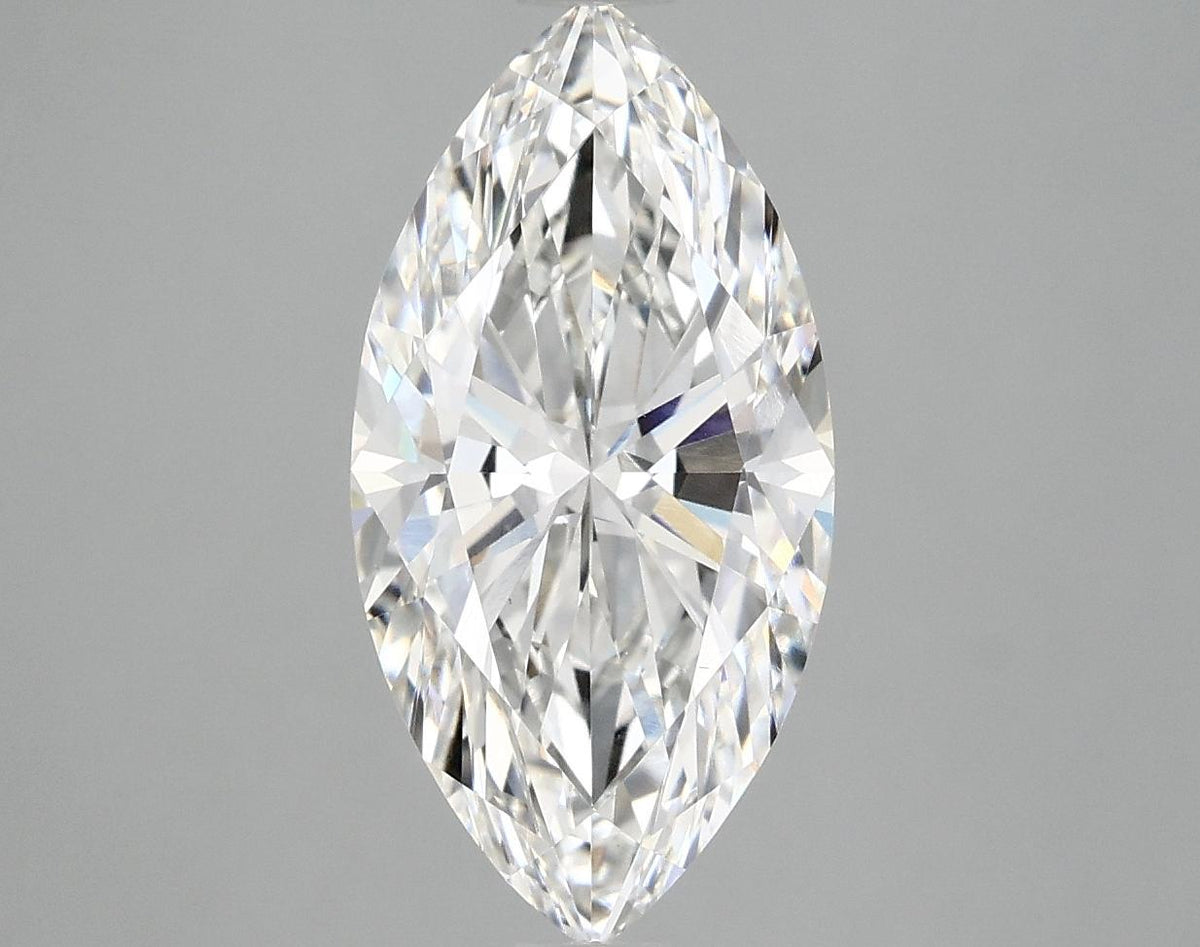 3.06 Carat Marquise Shaped Ideal Cut VVS2 IGI Certified Lab Grown Diamond