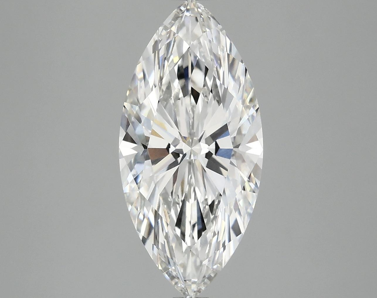 3.07 Carat Marquise Shaped Excellent Cut VVS2 IGI Certified Lab Grown Diamond