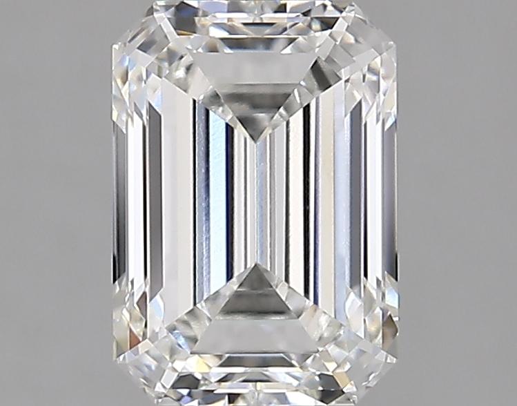 2.1 Carat Emerald Shaped Ideal Cut VVS2 IGI Certified Lab Grown Diamond