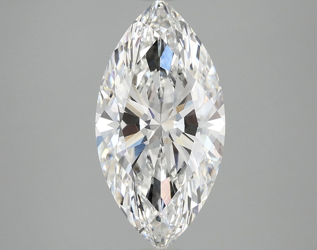 3.07 Carat Marquise Shaped Ideal Cut VVS2 IGI Certified Lab Grown Diamond