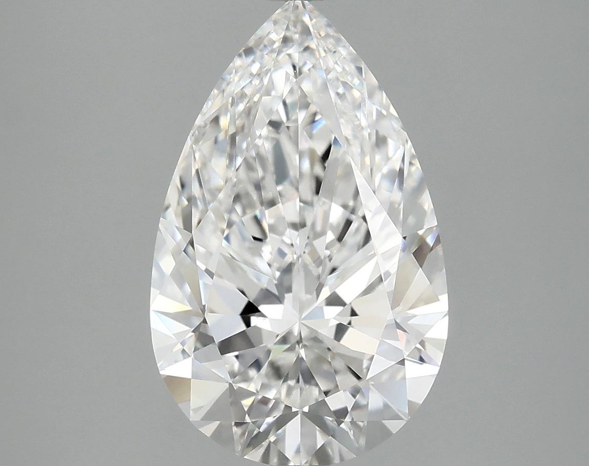 3.82 Carat Pear Shaped Ideal Cut VVS2 IGI Certified Lab Grown Diamond