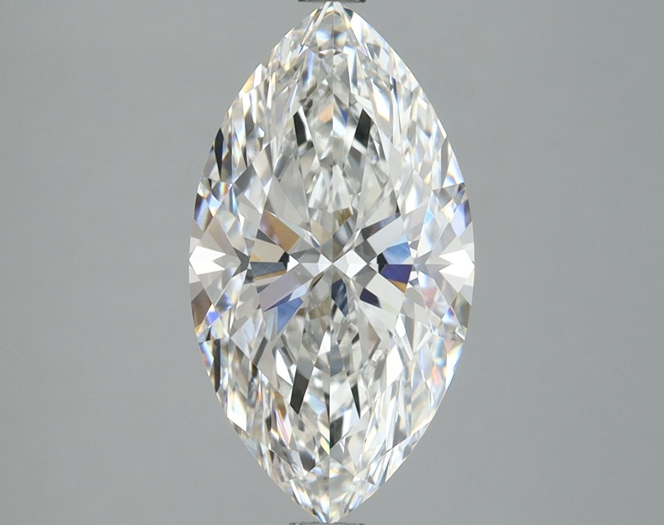 3.06 Carat Marquise Shaped Excellent Cut VVS2 IGI Certified Lab Grown Diamond