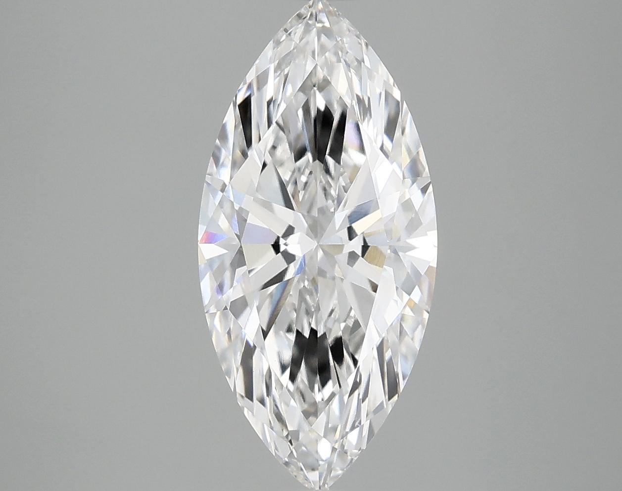2.53 Carat Marquise Shaped Excellent Cut VVS2 IGI Certified Lab Grown Diamond