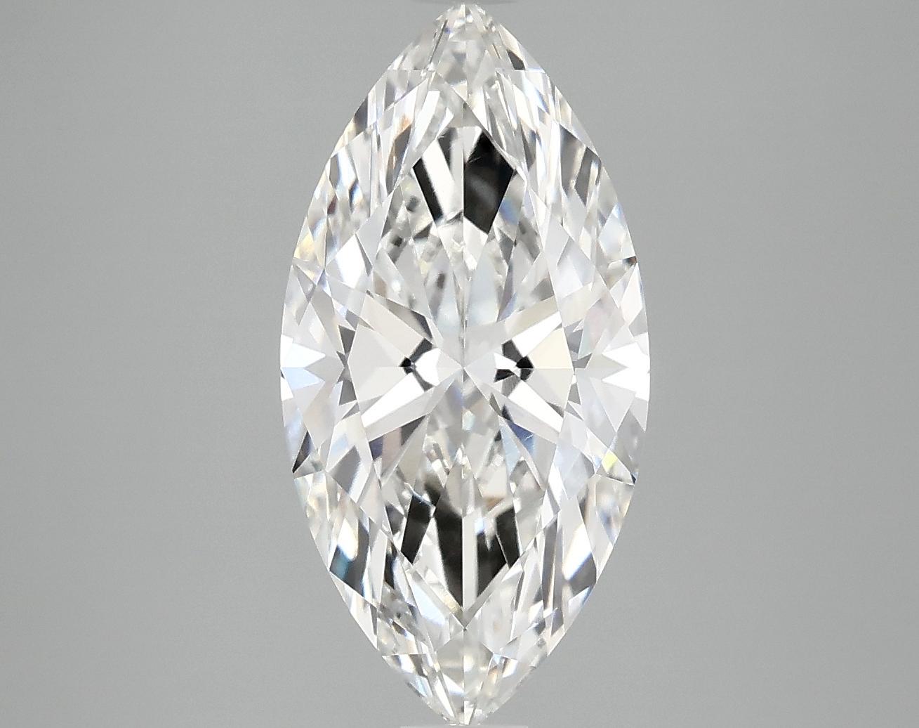 3.34 Carat Marquise Shaped Ideal Cut VVS2 IGI Certified Lab Grown Diamond