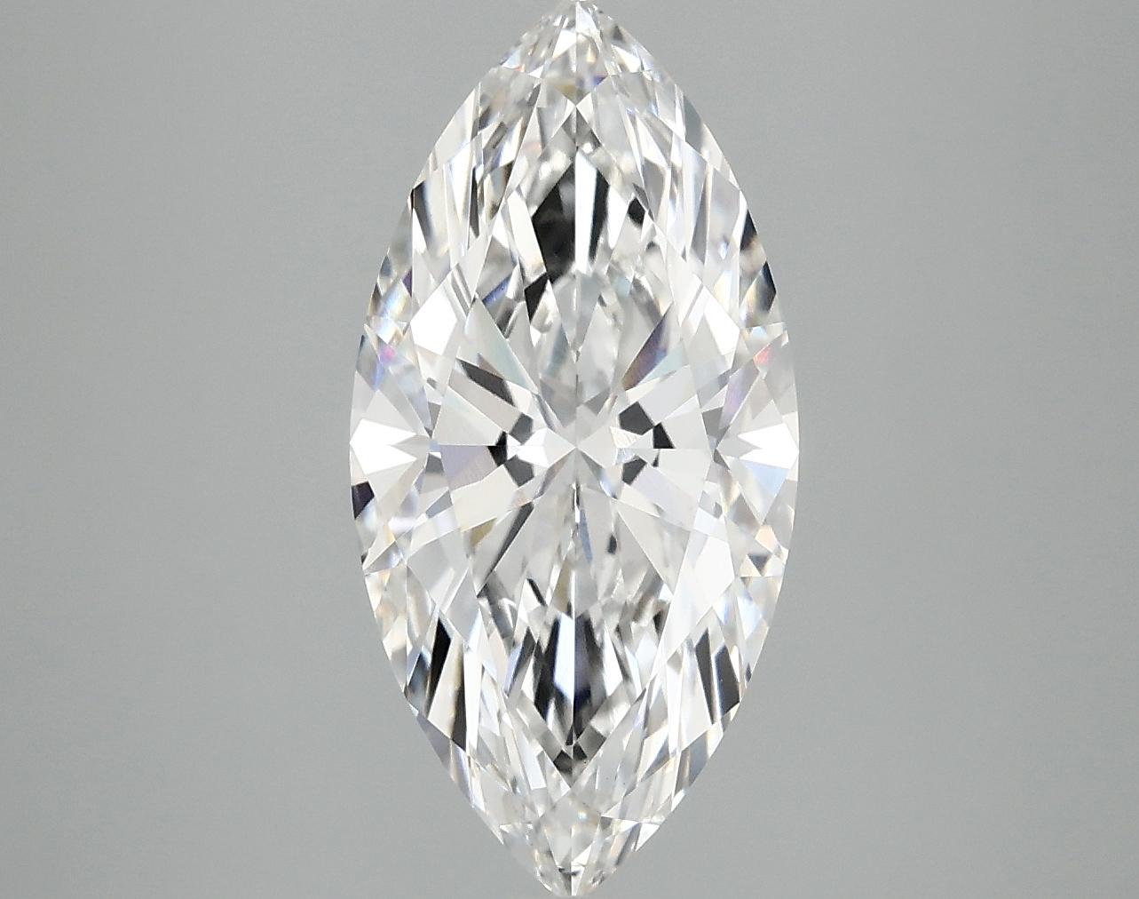 3.04 Carat Marquise Shaped Ideal Cut VVS2 IGI Certified Lab Grown Diamond