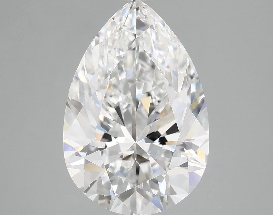 4.04 Carat Pear Shaped Excellent Cut VVS2 IGI Certified Lab Grown Diamond