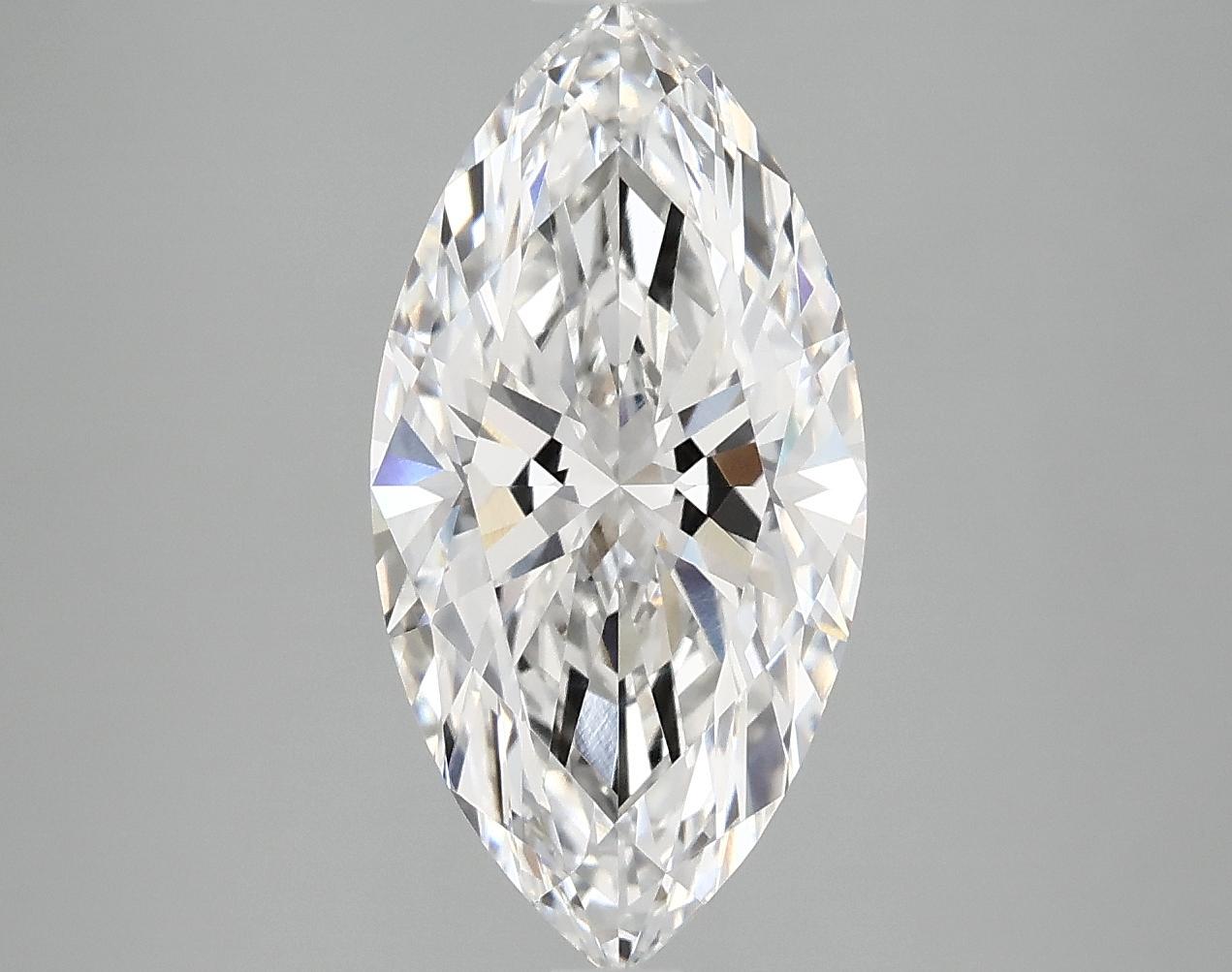 3.06 Carat Marquise Shaped Ideal Cut VVS2 IGI Certified Lab Grown Diamond