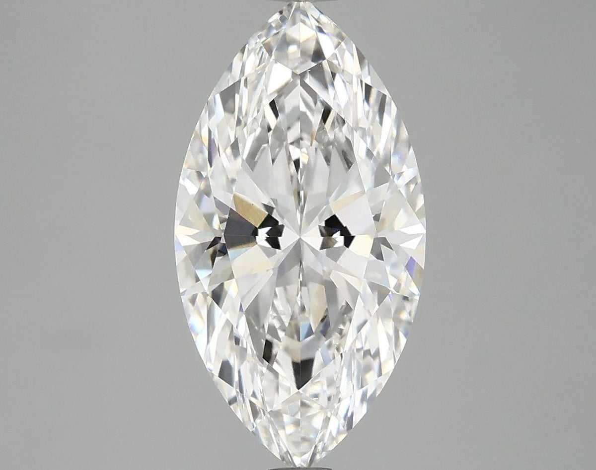 3.08 Carat Marquise Shaped Excellent Cut VVS2 IGI Certified Lab Grown Diamond