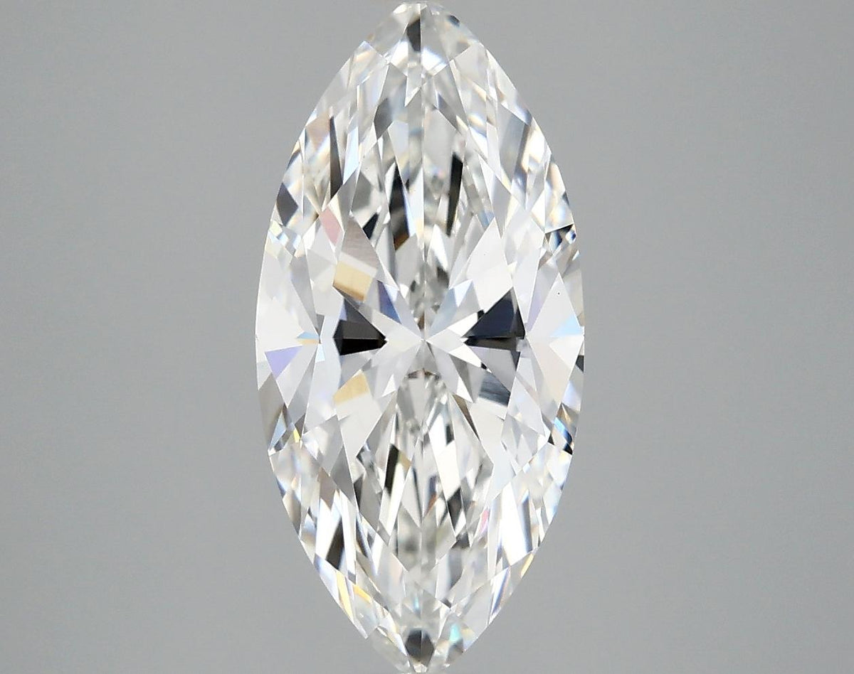 2.97 Carat Marquise Shaped Excellent Cut VVS2 IGI Certified Lab Grown Diamond