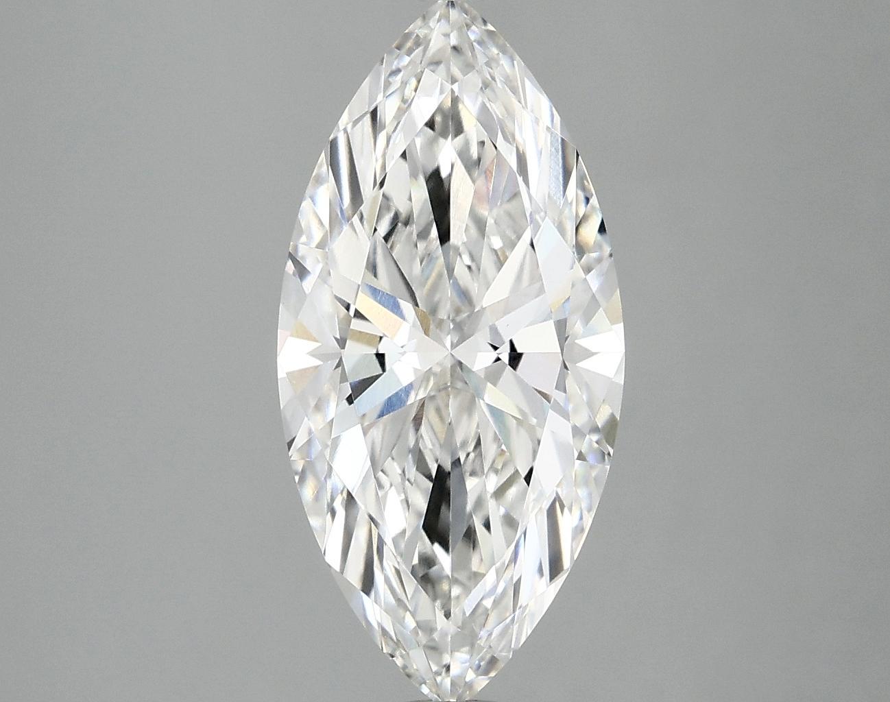 3.02 Carat Marquise Shaped Excellent Cut VVS2 IGI Certified Lab Grown Diamond