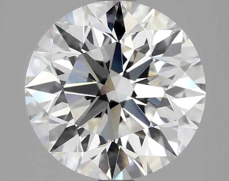 3.08 Carat Round Shaped Excellent Cut VVS2 IGI Certified Lab Grown Diamond