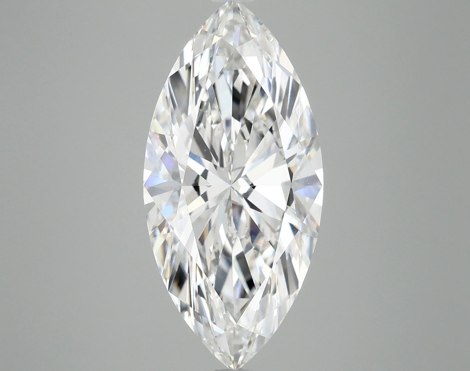 4.91 Carat Marquise Shaped Excellent Cut VVS2 IGI Certified Lab Grown Diamond