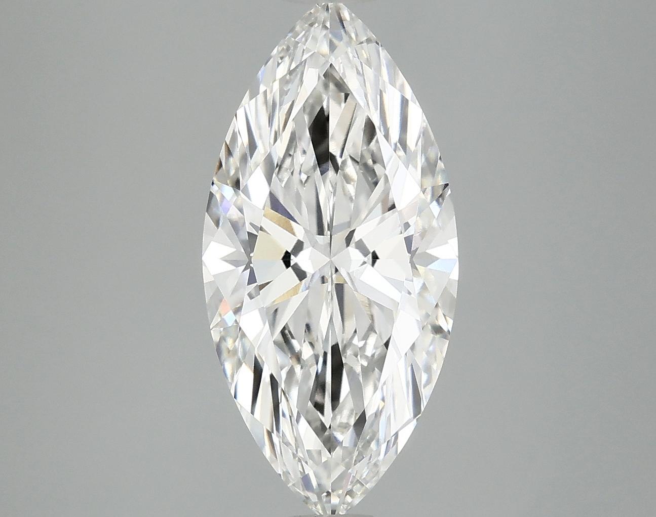 3.03 Carat Marquise Shaped Excellent Cut VVS2 IGI Certified Lab Grown Diamond