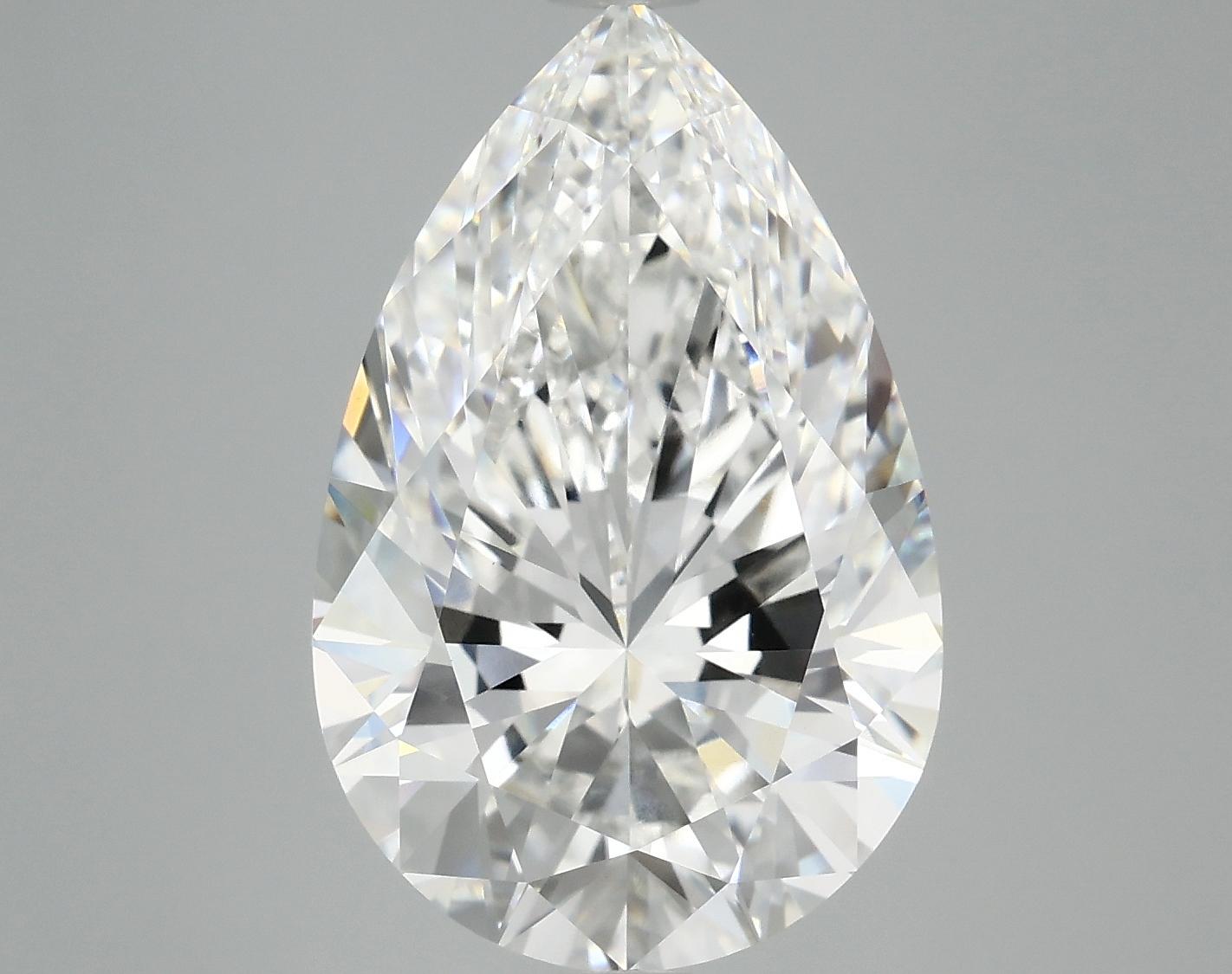 7.25 Carat Pear Shaped Ideal Cut VVS2 IGI Certified Lab Grown Diamond