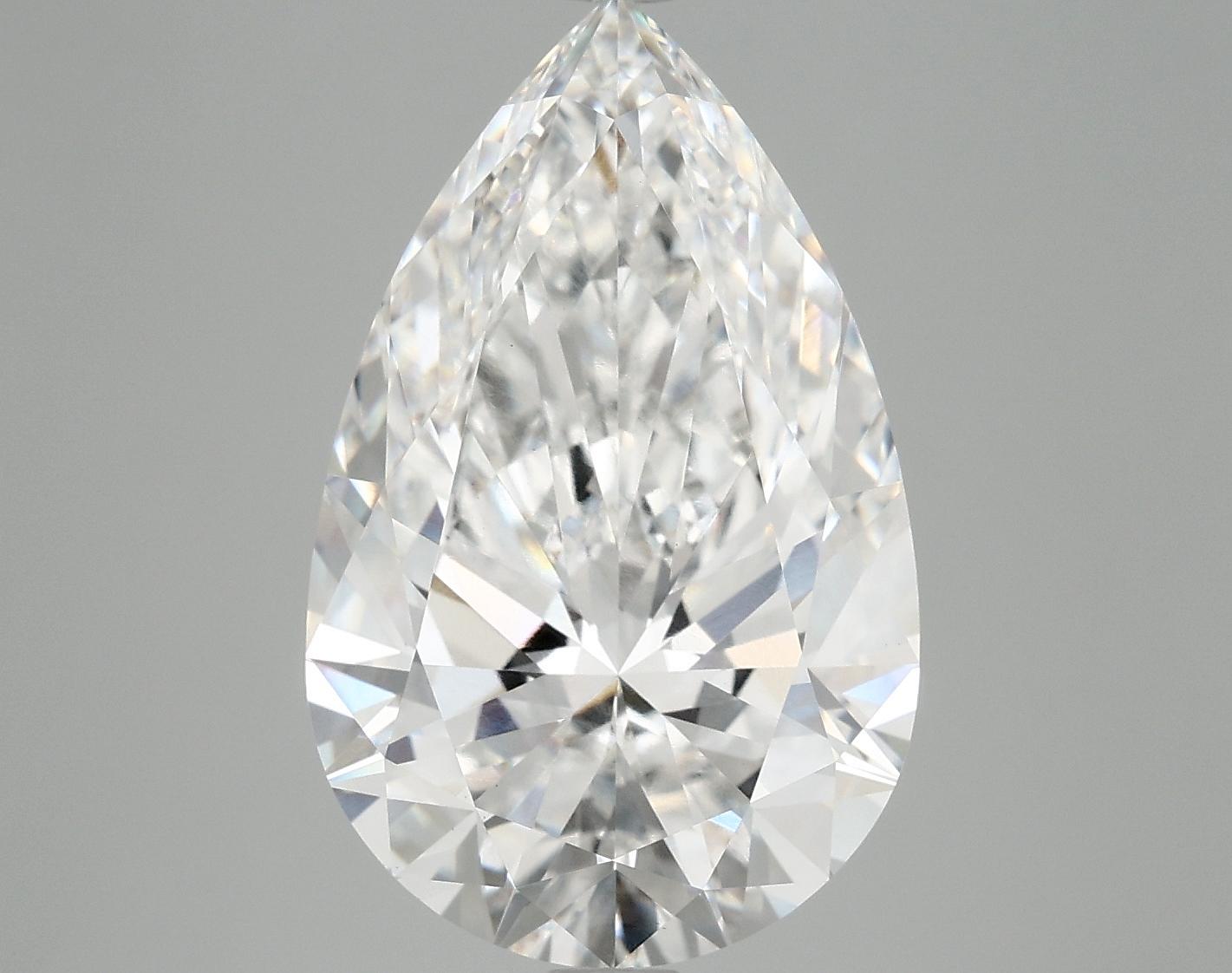 6.99 Carat Pear Shaped Ideal Cut VVS2 IGI Certified Lab Grown Diamond