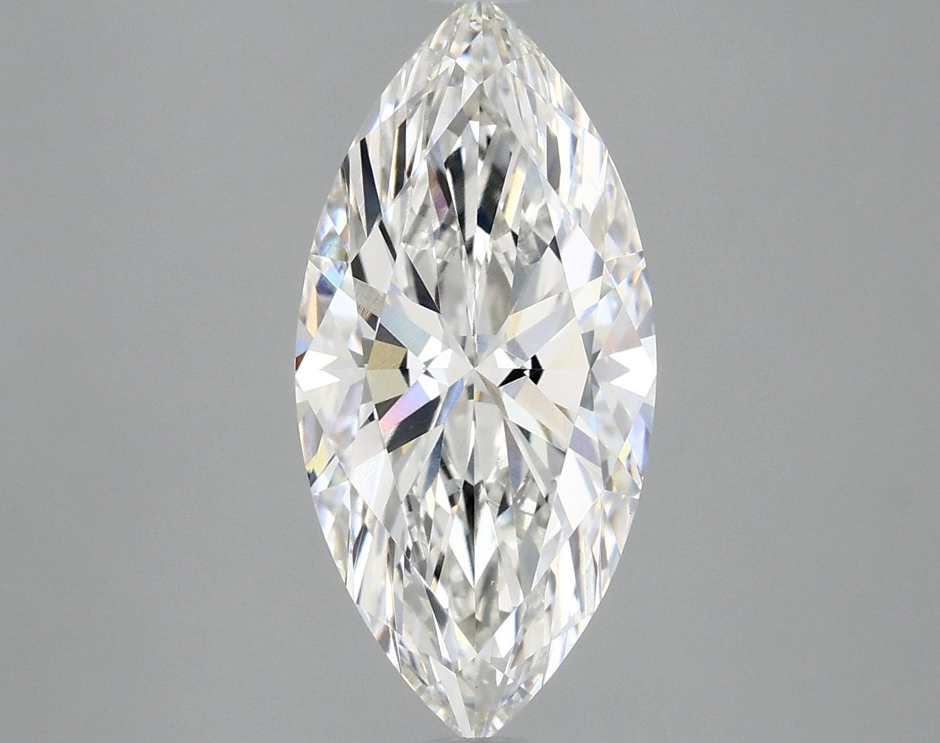 3.0 Carat Marquise Shaped Excellent Cut VVS2 IGI Certified Lab Grown Diamond