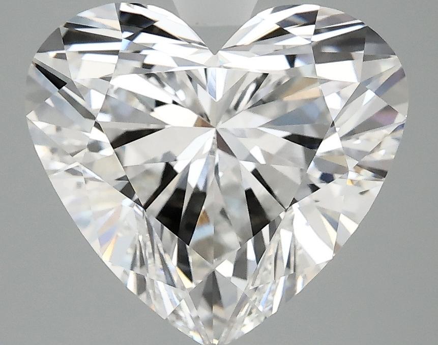 4.03 Carat Heart Shaped Ideal Cut VVS2 IGI Certified Lab Grown Diamond