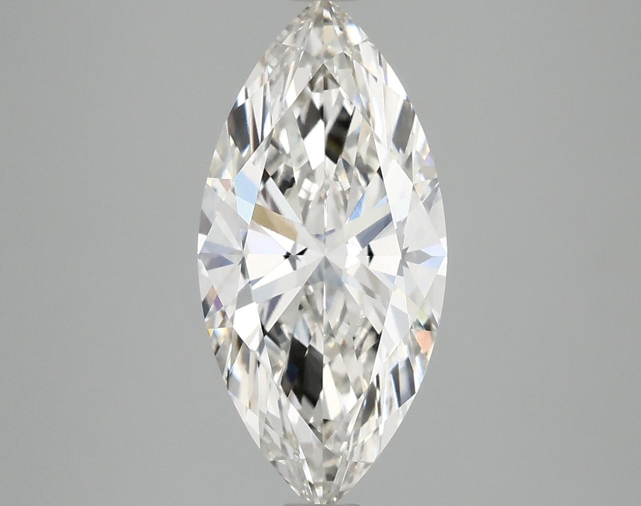 2.97 Carat Marquise Shaped Excellent Cut VVS2 IGI Certified Lab Grown Diamond