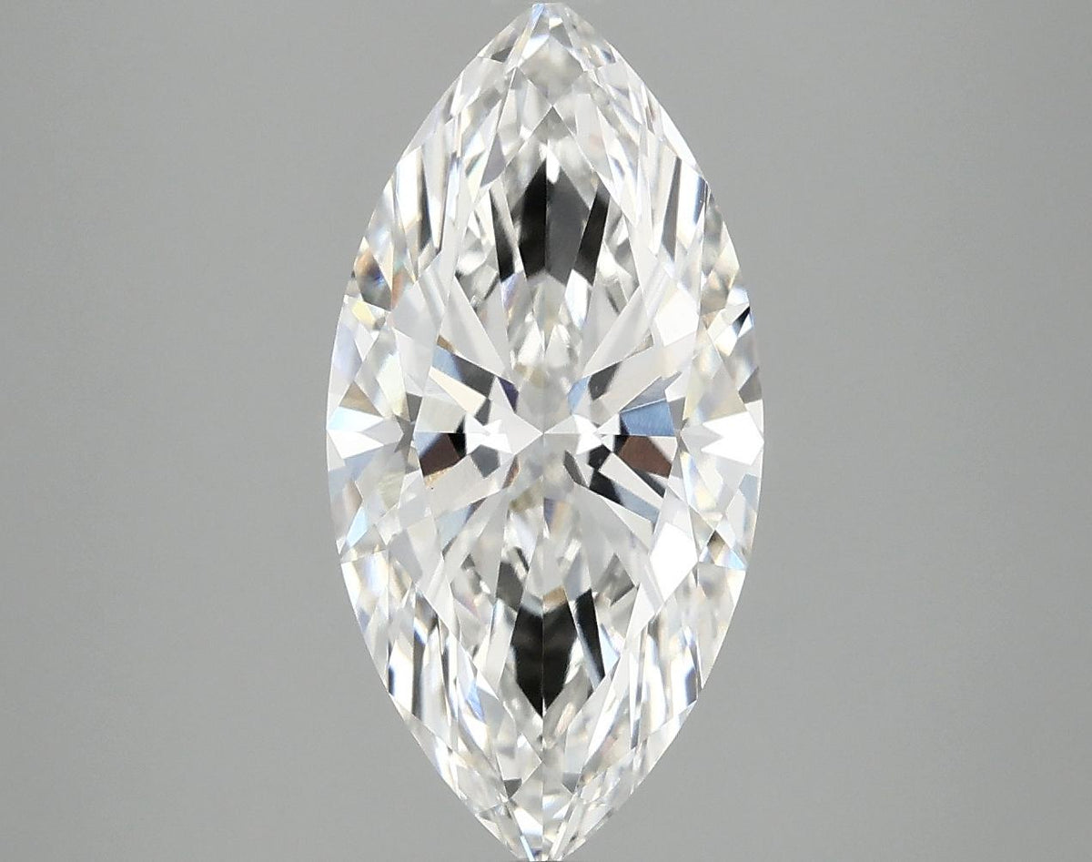 3.08 Carat Marquise Shaped Ideal Cut VVS2 IGI Certified Lab Grown Diamond