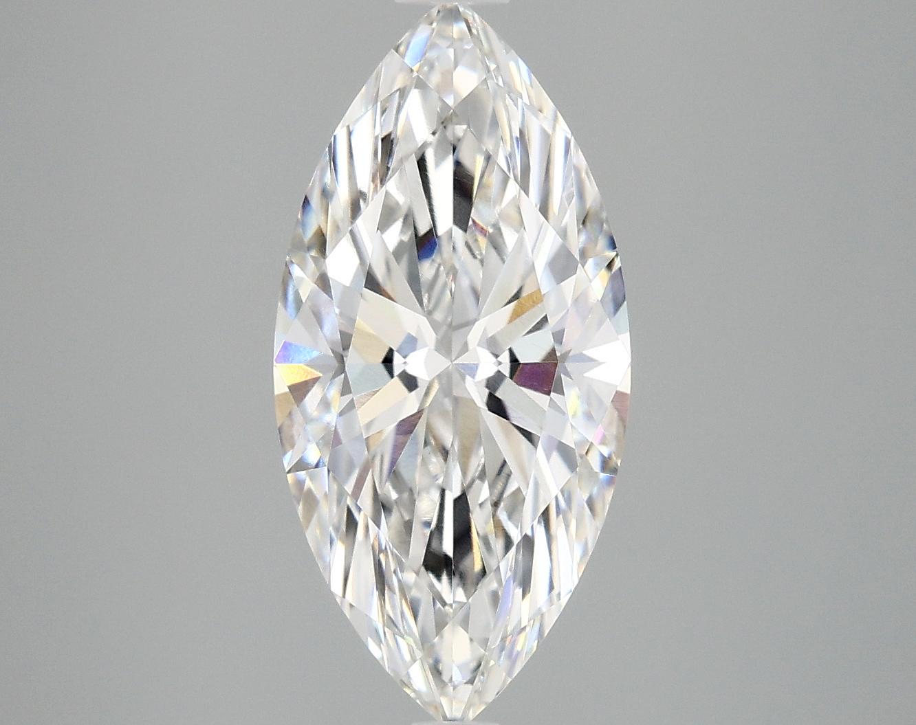 3.09 Carat Marquise Shaped Excellent Cut VVS2 IGI Certified Lab Grown Diamond