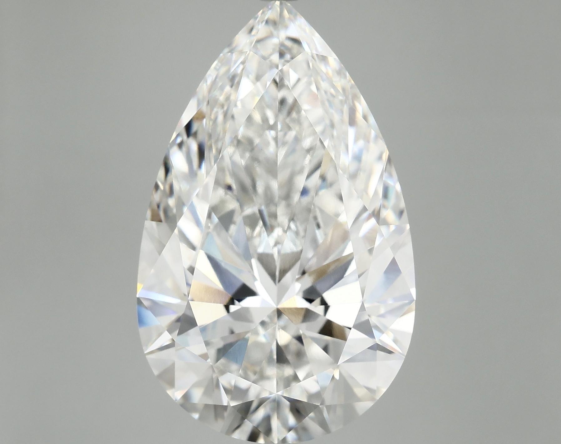 12.4 Carat Pear Shaped Ideal Cut VVS2 IGI Certified Lab Grown Diamond