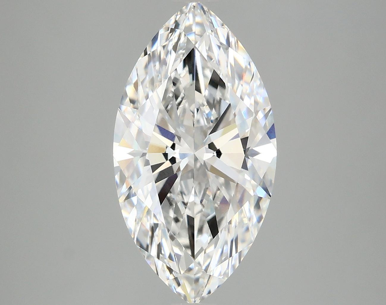 3.08 Carat Marquise Shaped Excellent Cut VVS2 IGI Certified Lab Grown Diamond