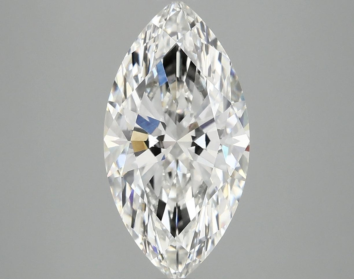 3.01 Carat Marquise Shaped Ideal Cut VVS2 IGI Certified Lab Grown Diamond