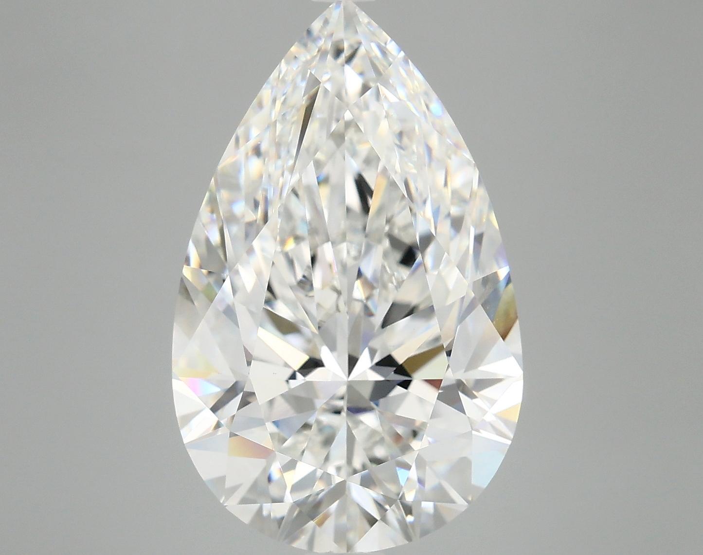 7.69 Carat Pear Shaped Ideal Cut VVS2 IGI Certified Lab Grown Diamond