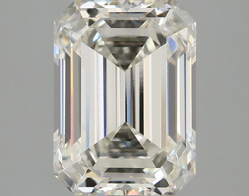 3.08 Carat Emerald Shaped Excellent Cut VVS2 IGI Certified Lab Grown Diamond