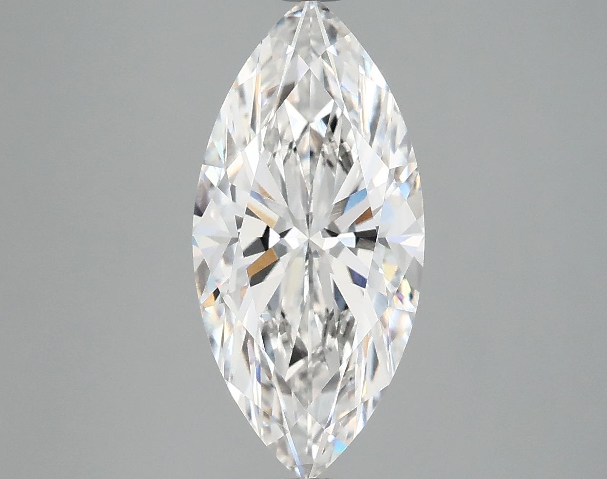 3.06 Carat Marquise Shaped Excellent Cut VVS2 IGI Certified Lab Grown Diamond