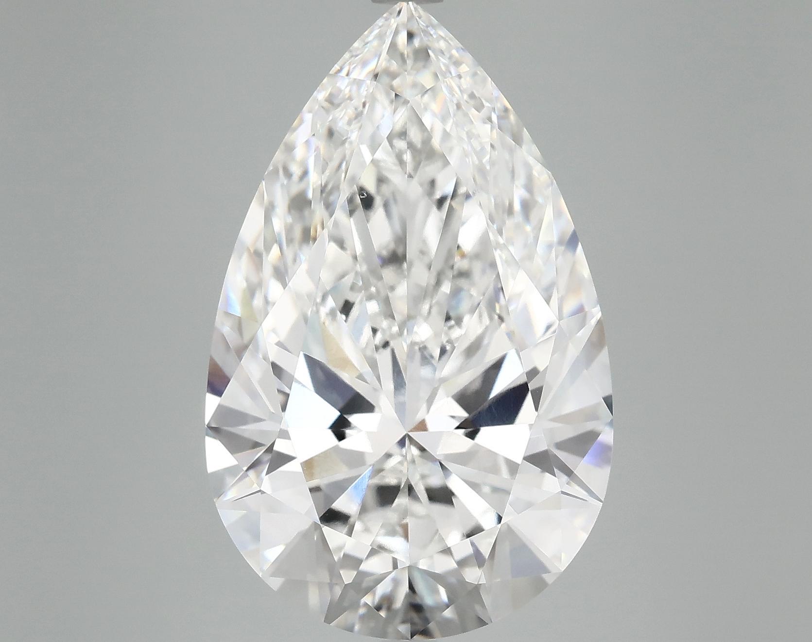 10.2 Carat Pear Shaped Ideal Cut VVS2 IGI Certified Lab Grown Diamond