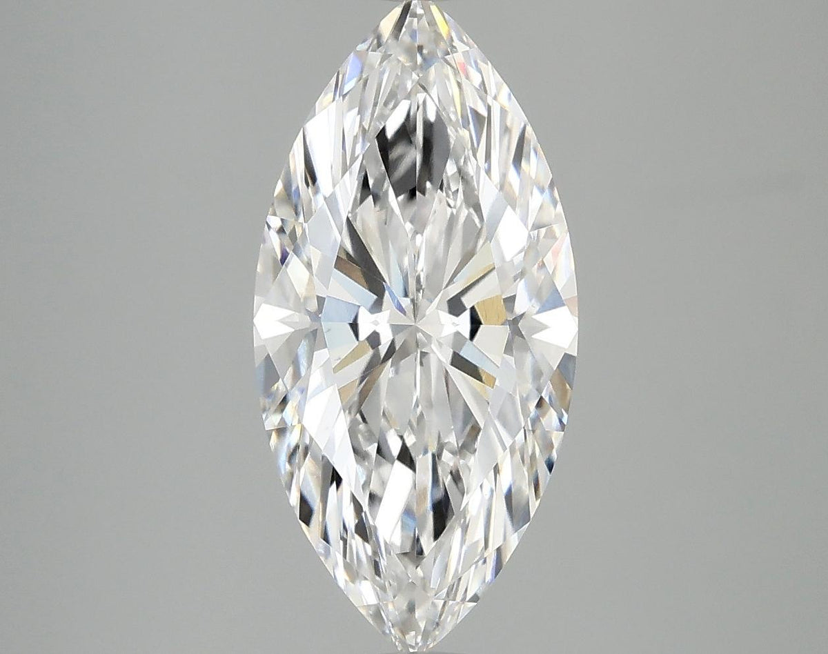 3.05 Carat Marquise Shaped Excellent Cut VVS2 IGI Certified Lab Grown Diamond